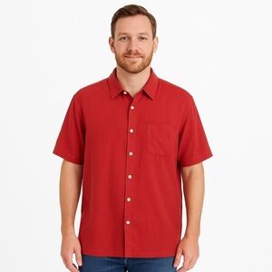 DANIEL Men’s Cremieux Red Shirt Size XL